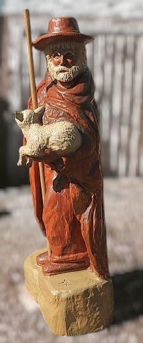 hirte sheperd lamb motorsäge kettensäge schnitzen jochen adam holzwerker